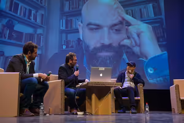 Rencontre Roberto Saviano et Asaf Hanuka, Festival d'Angoulême 2022.