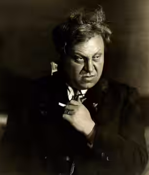 Omschrijving: Acteur Emil Jannings speelt in 1928 een magistrale rol in de film 'Vader' onder regie van Victor Fleming. Plaats vermoedelijk Hollywood.