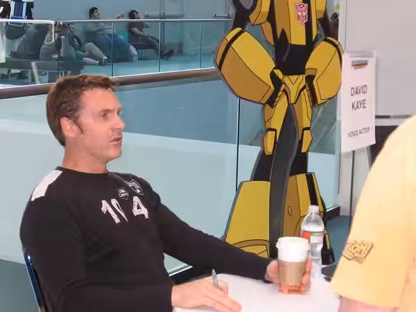 David Kaye at an autograph session at Botcon 2008 in Cincinnati, Ohio.