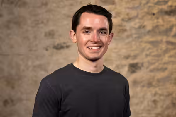 Jack Gordon, Nonfiction Filmmaker, at the WikiPortraits studio at the 2025 SXSW Festival.