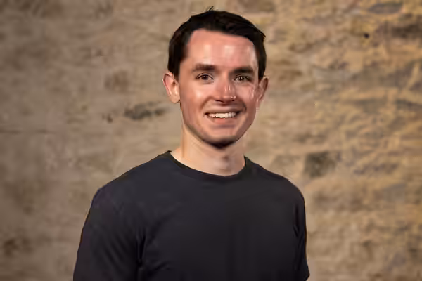 Jack Gordon, Nonfiction Filmmaker, at the WikiPortraits studio at the 2025 SXSW Festival.