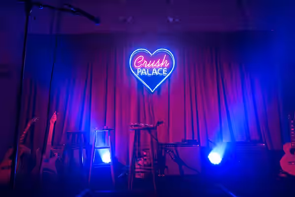 Bush Hall redecorated for Karen O's Crush Songs tour. (2014)