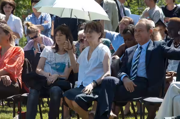 Inauguration of Jardin Serge-Gainsbourg, Paris, 8 July 2010.