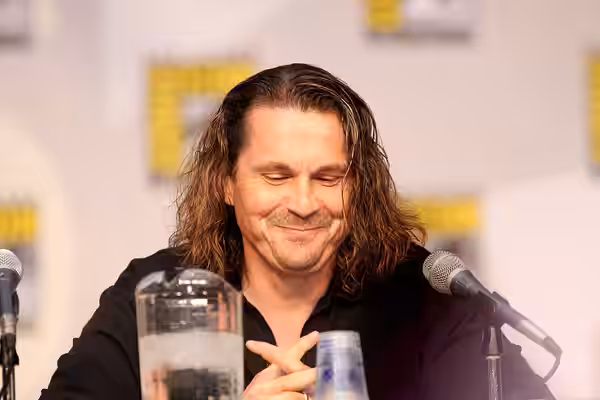 Kurt Sutter on the Sons of Anarchy panel at the 2010 San Diego Comic Con in San Diego, California. Please attribute to Gage Skidmore if used elsewhere