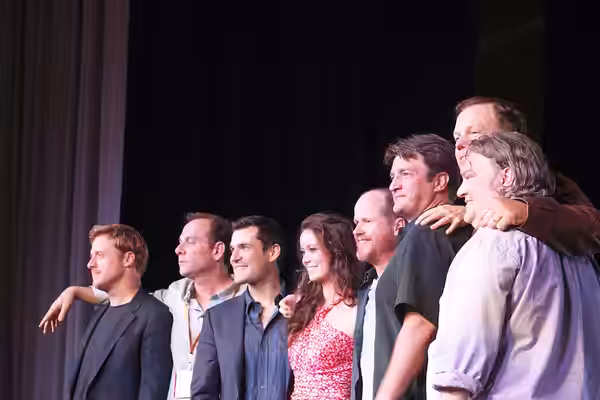 Firefly cast from the 20th anniversary panel at the 2012 San Diego Comic-Con
