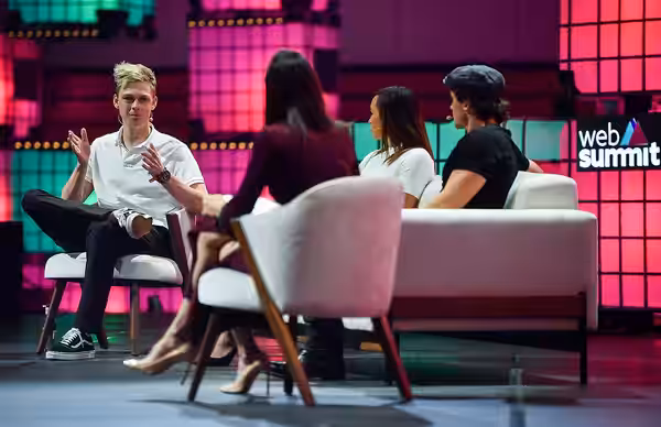 5 November 2019; Speakers, from left, Caspar Lee, Co-Founder, Influencer.com, Laurie Segall, Founder &amp; CEO, Dot Dot Dot Media, Jessica Ennis-Hill, Founder &