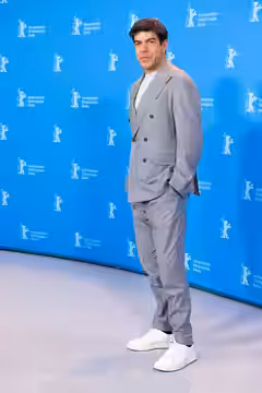 Pierfrancesco Favino presenting the movie The Last Night of Amore at the Berlinale 2023