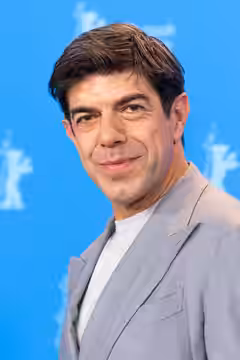 Pierfrancesco Favino presenting the movie The Last Night of Amore at the Berlinale 2023