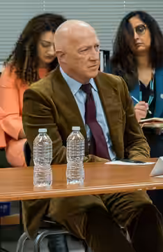 Second Gentleman Douglas Emhoff and Secretary of Education Miguel Cardona participate in a roundtable with the advisory board and school leadership, Monday, Jan (2023)