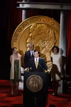 PHOTO CREDIT: ANDERS KRUSBERG / PEABODY AWARDS Meredith Bennett, Rich Dahm, Stephen Colbert and Allison Silverman 67th Annual Peabody Awards Luncheon Waldorf=As (2008)