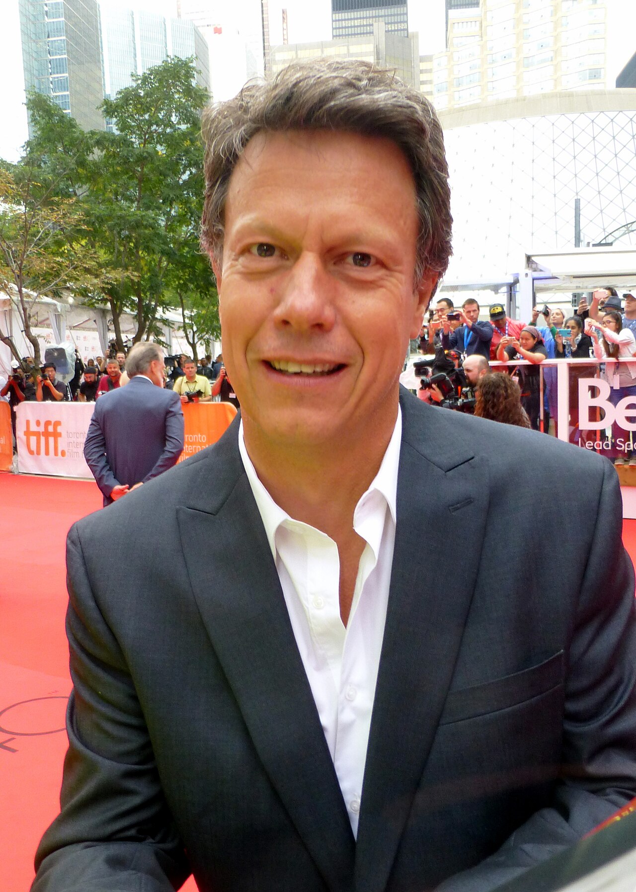 Director Gavin Hood at the premiere of Eye in the Sky, 2015 Toronto Film Festival