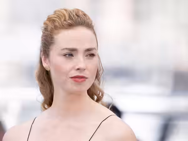 Actress Freya Mavor at the 2025 Cannes Film Festival