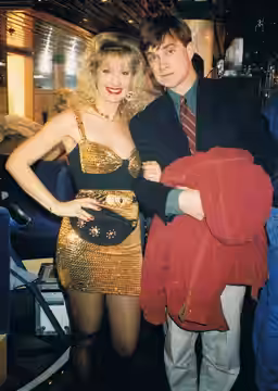 Photograph of Susie Silvey with Harry Enfield (1980)