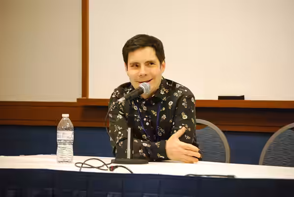 Michael Fielding at the Paradise City Comic Con in 2018