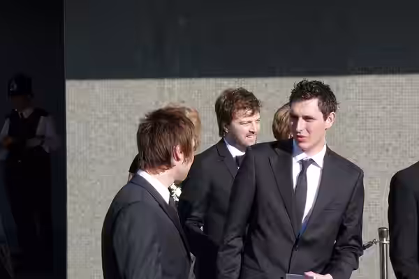 Actors James Buckley and Blake Harrison, at British Academy Television Awards 2009