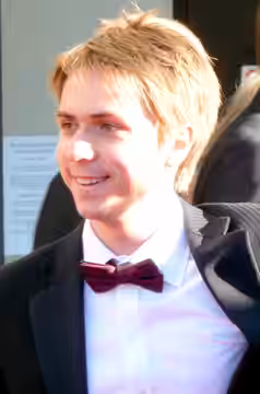 Actor from The Inbetweeners: Joe Thomas at the at the BAFTA's 2009.