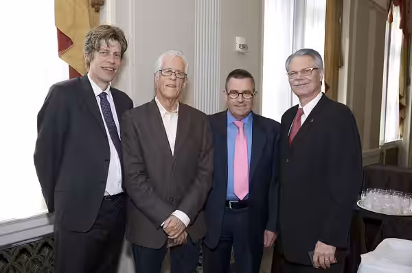 PHOTO CREDIT: ANDERS KRUSBERG / PEABODY AWARDS Alexander Gardiner, Michael Apted, Ian Squires, and Horace Newcomb, 72nd Annual Peabody Awards Luncheon Waldorf-A (2013)