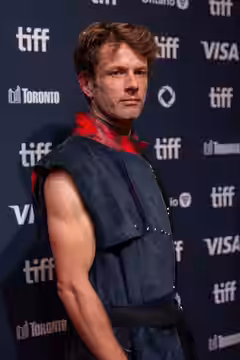 Sebastian Pigott, actor, at the 2024 Toronto International Film Festival (TIFF) for the movie The Order. (2021)