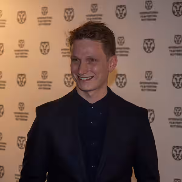 Tom Harper at the 44th International Film Festival Rotterdam, where "War Book" was the opening film