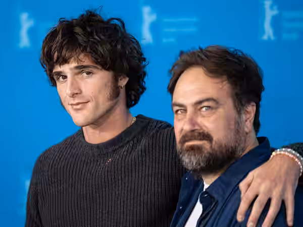 Actor Jacob Elordi and Justin Kurzel at the 75th Berlin International Film Festival (2025)
