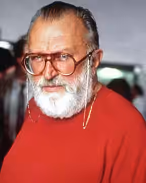 Sergio Leone, Italian film director.