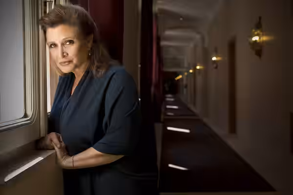 Portrait of the Actress Carrie Fisher member of the jury in the 70 Edition of Venice International Film Festival 2013
