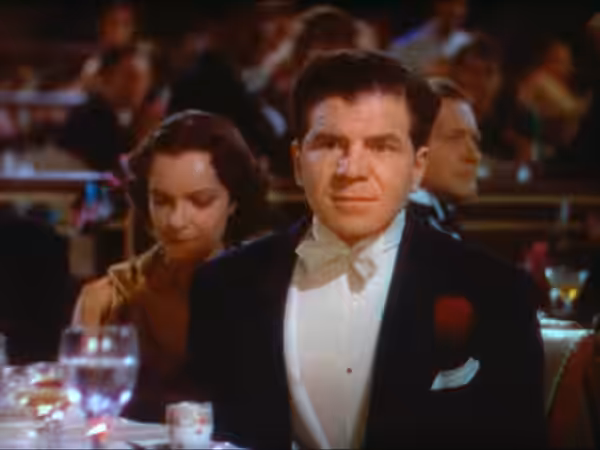 Screenshot from the film A Star is Born (1937)