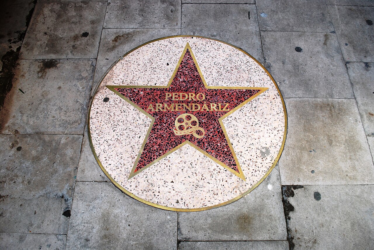 Pedro Armendárez's star on the Paseo de las Estrellas on Paseo Constitución in Victoria de Durango, Mexico (2018)