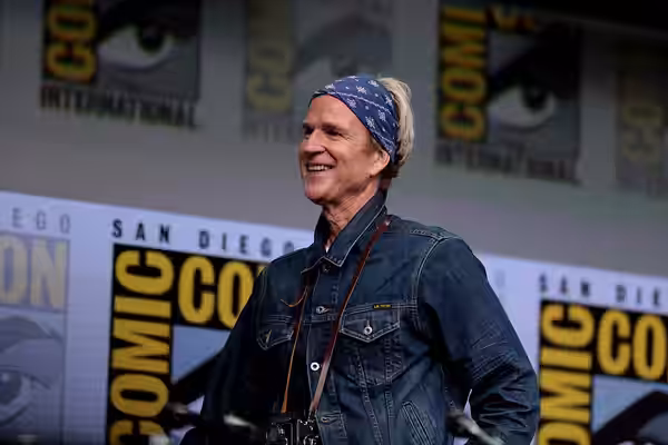 Matthew Modine speaking at the 2017 San Diego Comic Con International, for "Stranger Things", at the San Diego Convention Center in San Diego, California. Pleas