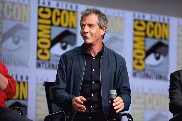 Ben Mendelsohn speaking at the 2017 San Diego Comic Con International, for "Ready Player One", at the San Diego Convention Center in San Diego, California. Plea