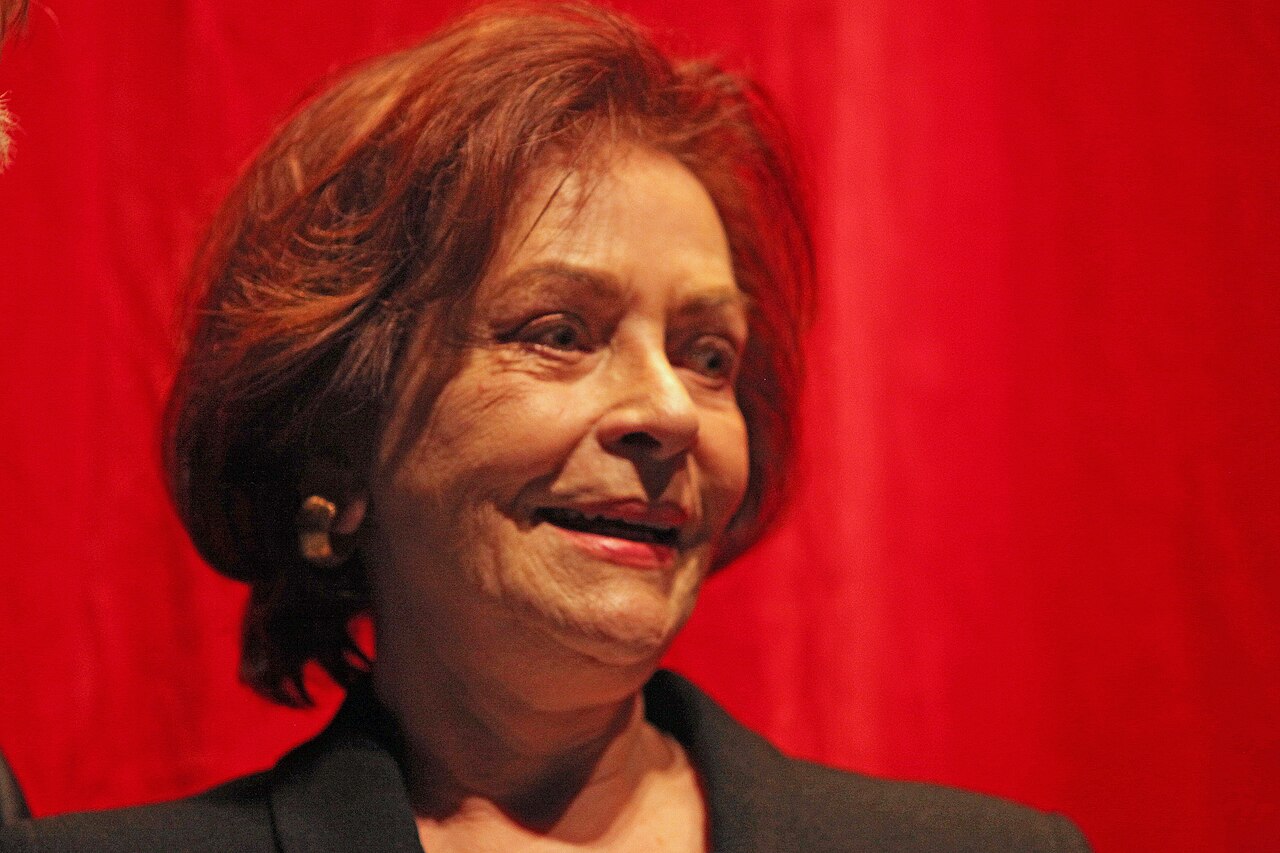 German actress Karin Dor ("You Only Live Twice", "Topas") at the Berlinale 2015.