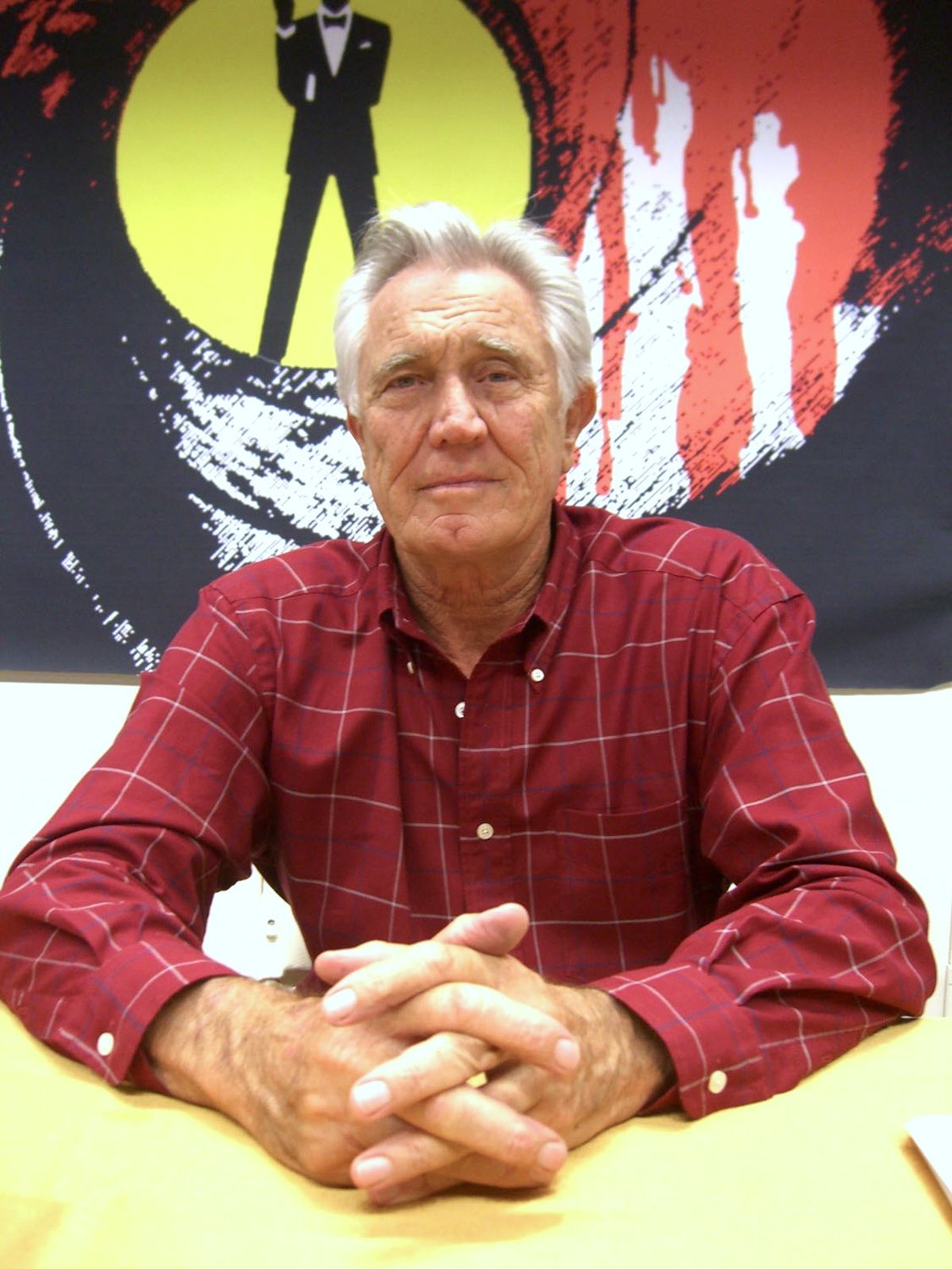 Actor George Lazenby at the November 2008 Big Apple Convention in Manhattan.