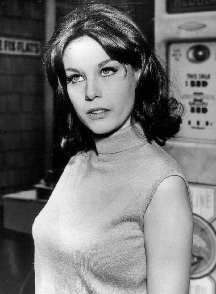 Publicity photo of Lana Wood in tv series Peyton Place. (1966)