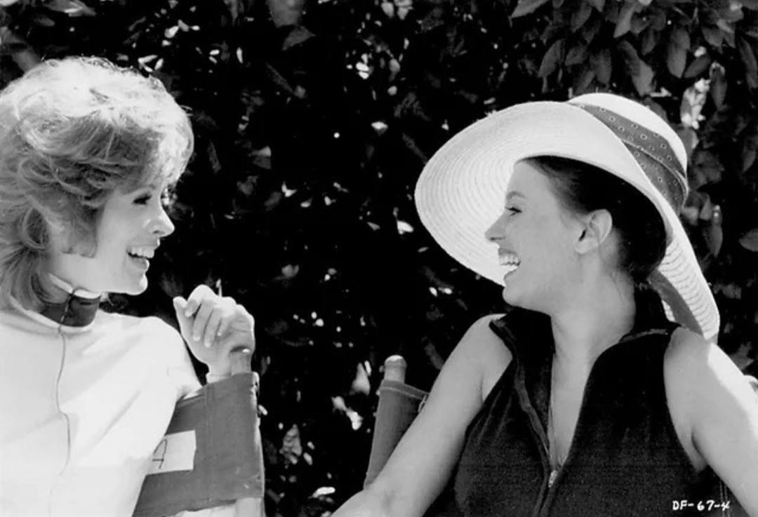 Jill St. John and Lana Wood on the set of Diamonds Are Forever (1971)