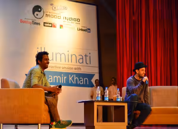 Aamir Khan at Illuminati, Mood Indigo 2013