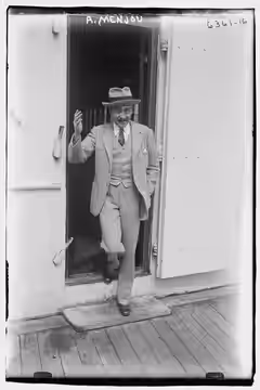 Title: A. Menjou Abstract/medium: 1 negative : glass ; 5 x 7 in. or smaller. (1900)