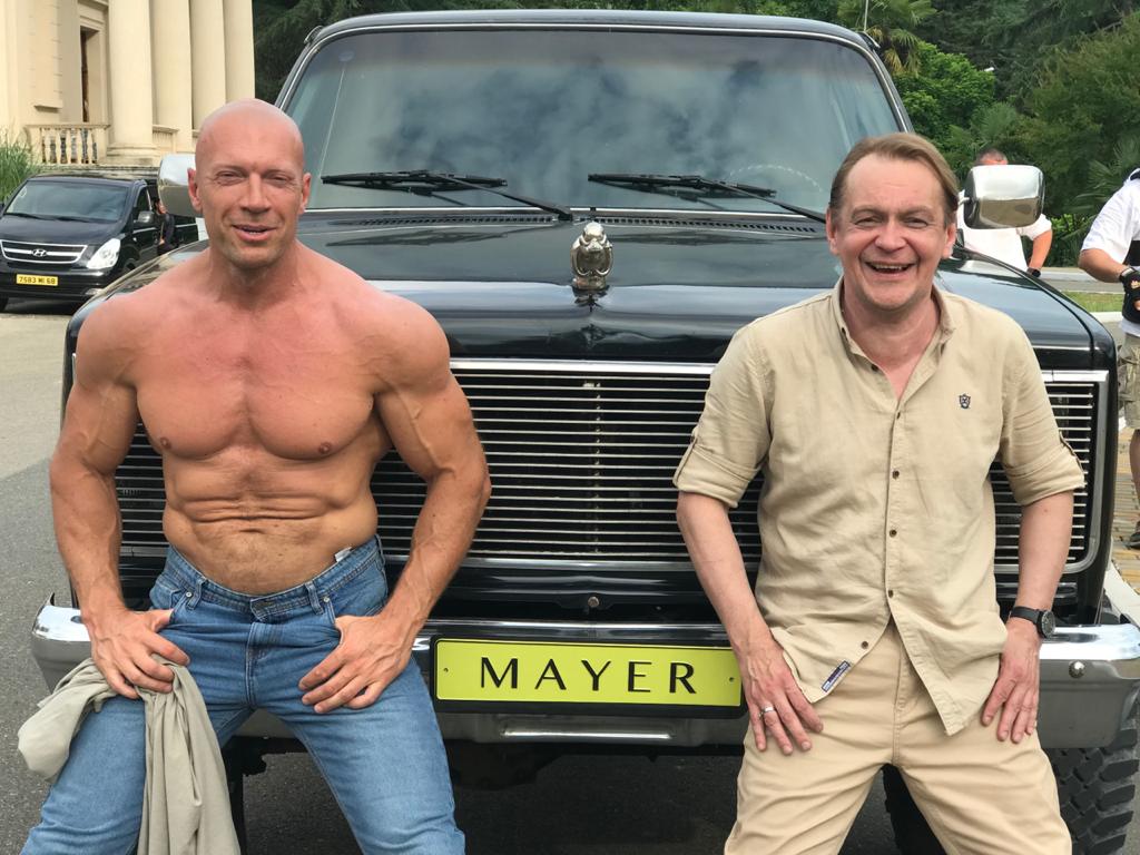 Денис Семенихин и Михаил Горевой во время съемок фильма (2020)