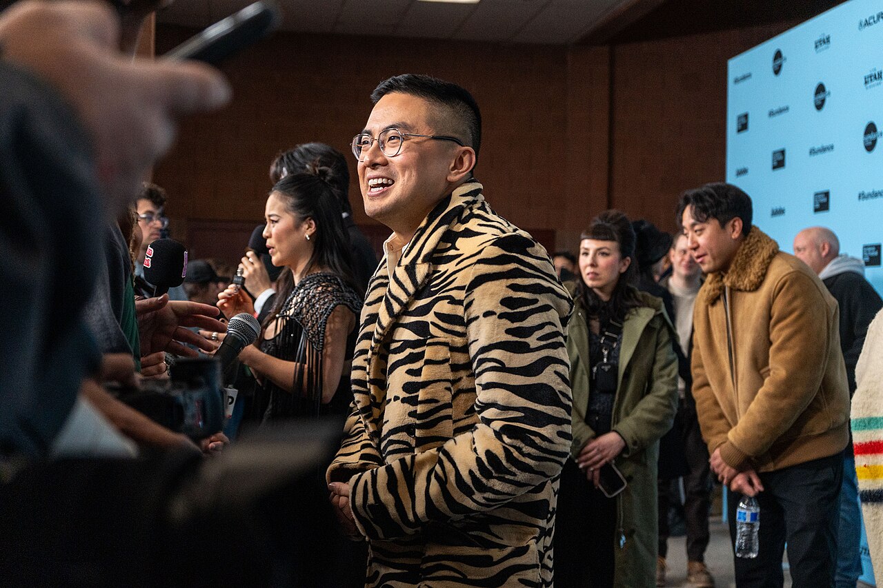 Bowen Yang at the red carpet for "The Wedding Banquet" at the 2025 Sundance Film Festival in Park City, Utah. Please attribute to Casey Nedelka if used elsewher