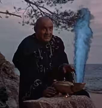 Torin Thatcher in The 7th Voyage of Sinbad - trailer (cropped screenshot) (1958)
