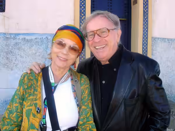 Inge Doldinger and Klaus Doldinger in Morocco on Tour with the band Passport, November 2005