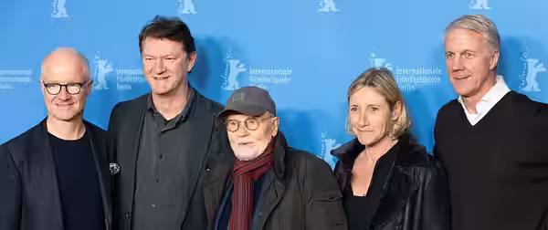 Christian Franckenstein, Jan S. Kaiser, Günter Rohrbach, Iris Ostermaier and Fred Burcksen presenting the Netflix series "Freud (TV series)" at the Berlinale 20 (2020)