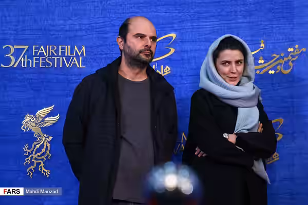 علی مصفا و لیلا حاتمی در سی‌وهفتمین جشنواره فیلم فجر (2019)
