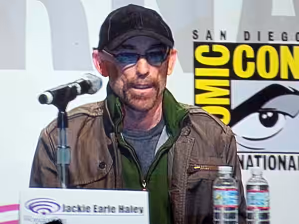 Actor Jackie Earle Haley participating in the panel for A Nightmare on Elm Street at WonderCon 2010.