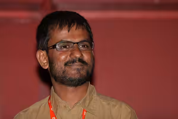 Indian film actor, writer, and producer Girish Pandurang Kulkarni at 2008 Karlovy Vary International Film Festival