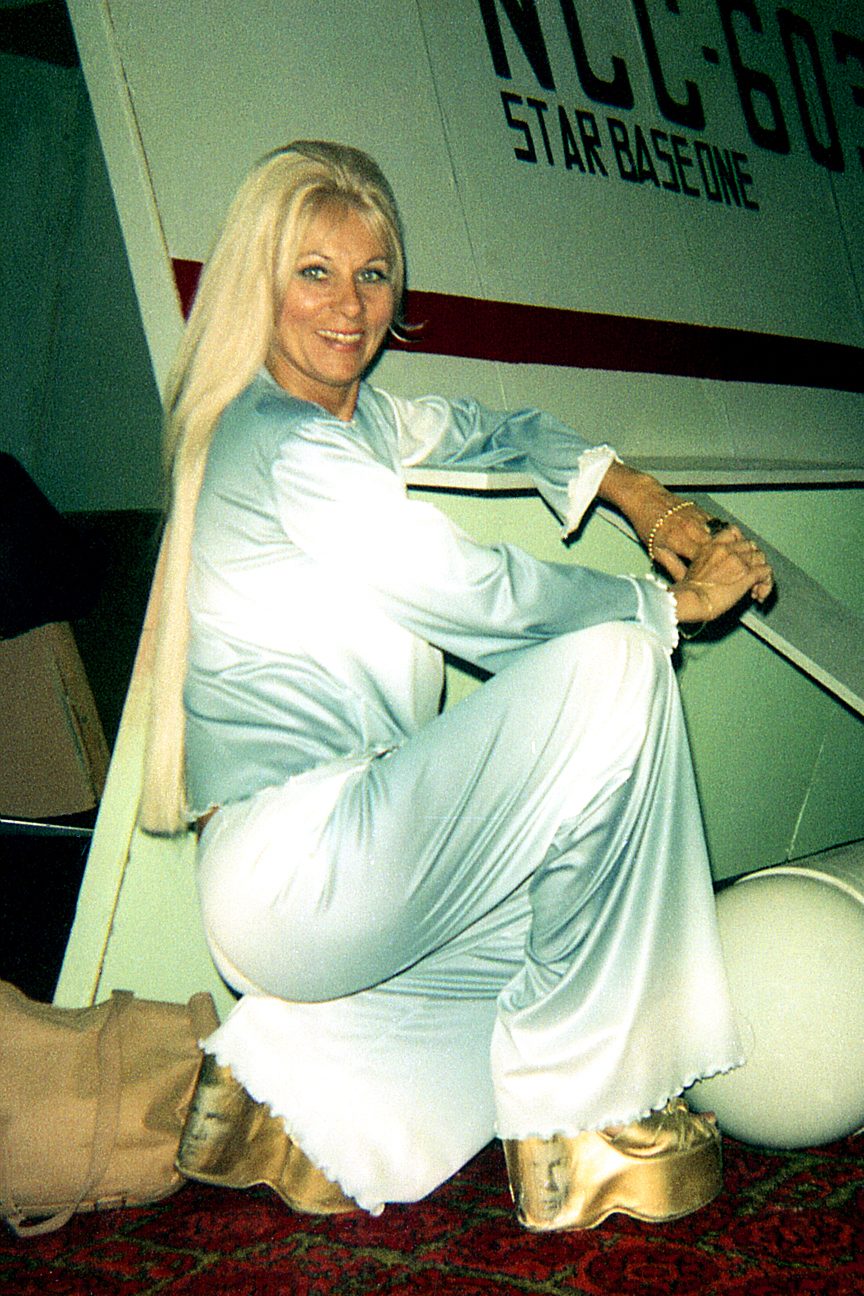 Actress Grace Lee Whitney appearing at a science fiction convention in Houston, Texas, United States.
