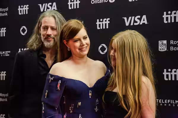 Amy Adams and her family, actor, at the 2024 Toronto International Film Festival (TIFF) for the movie Nightbitch.