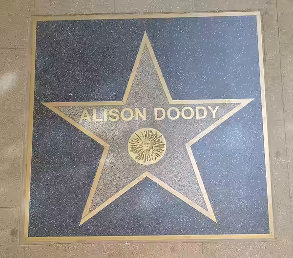 Estrella dedicada a Alison Doody en el Paseo de la Fama de Almería. Andalucía, España. (2022)
