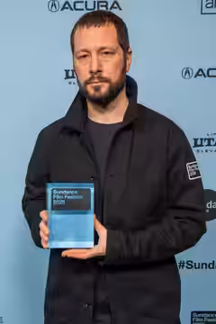 Mstyslav Chernov at the 2025 Sundance Film Festival Awards