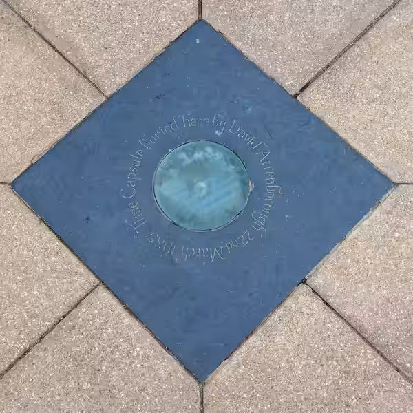 Time capsule in the Princess of Wales Conservatory, Kew Gardens, buried by David Attenborough on 22 March 1985 (2024)