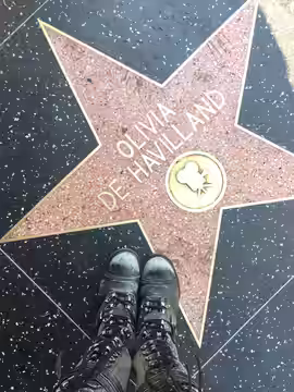 Olivia de Havilland's star on the Hollywood Walk of Fame. (2017)